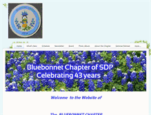 Tablet Screenshot of bluebonnetchapter.com